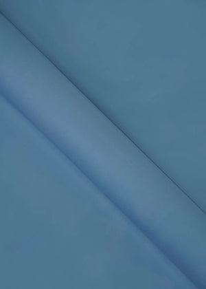 Cornet blue wash-and-wear fabric roll close-up