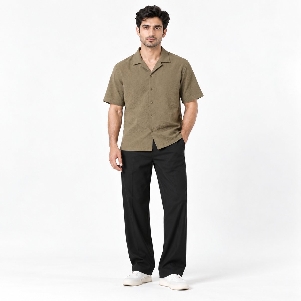Men's Winter Casual Shirt Olive