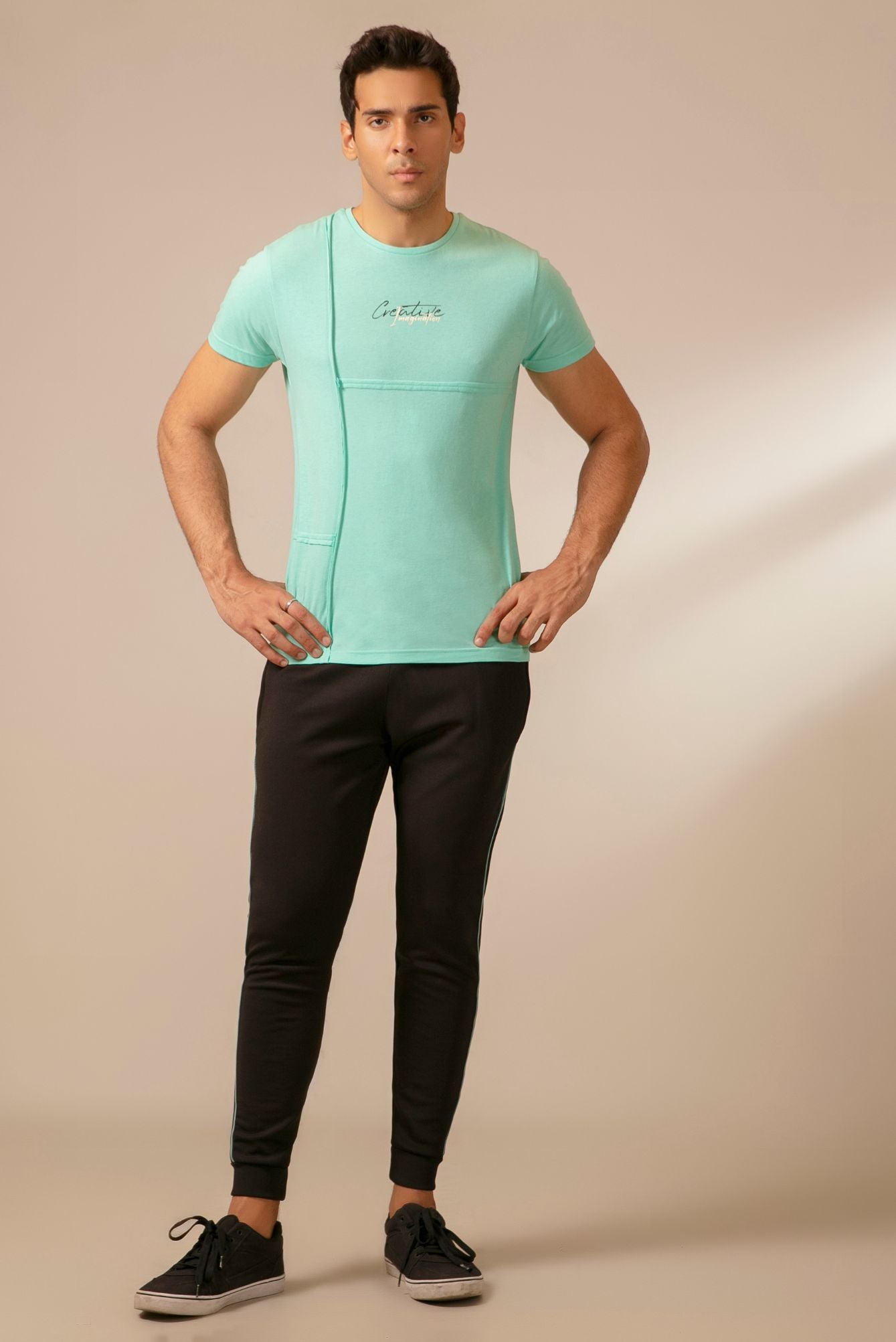 Picture of GTS-B4019 T-SHIRT SEA GREEN - Chenone Official - Online Shopping