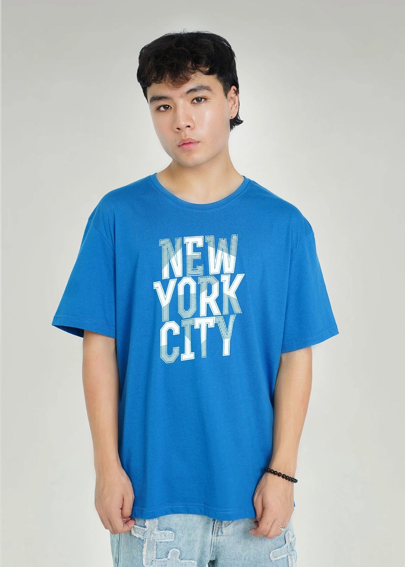 Picture of GTS-B4201 ROUND NECK T-SHIRT BLUE - Chenone Official - Online Shopping