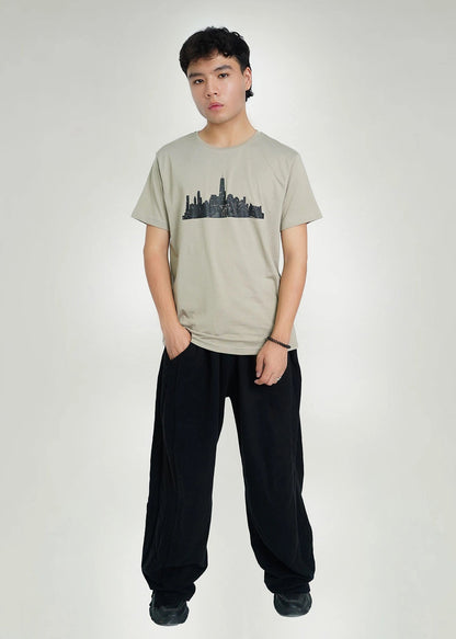 Picture of GTS-B4207 ROUND NECK T-SHIRT GREY - Chenone Official - Online Shopping