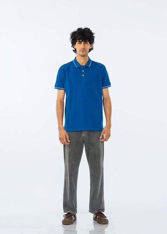 POLO SHIRT PIQUE L/BLUE - GTS-B4334