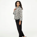 Picture of LDS-6964 FASHION TOP BLACK CHECK - Chenone Official - Online Shopping