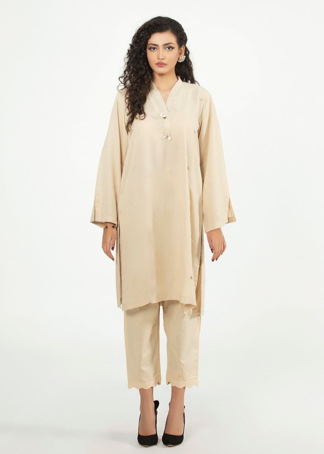 Picture of LDS-6972 CASUAL SHIRT CREAM - Chenone Official - Online Shopping