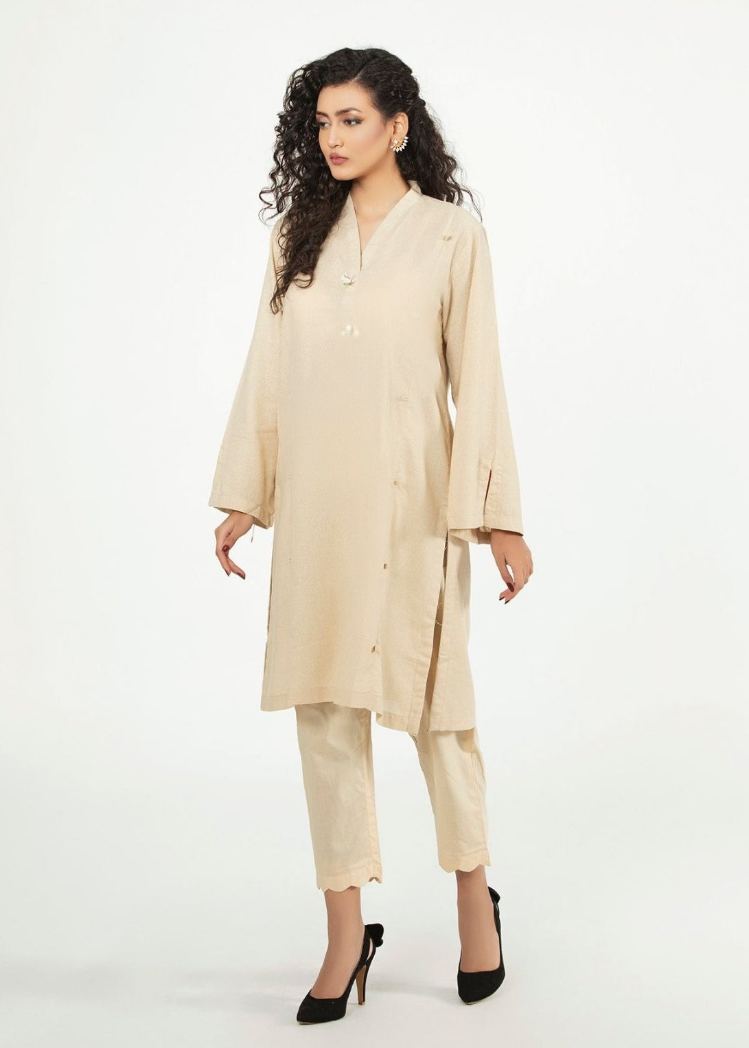 Picture of LDS-6972 CASUAL SHIRT CREAM - Chenone Official - Online Shopping