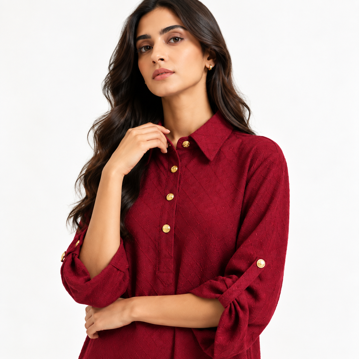 Women's Long Dress Maroon