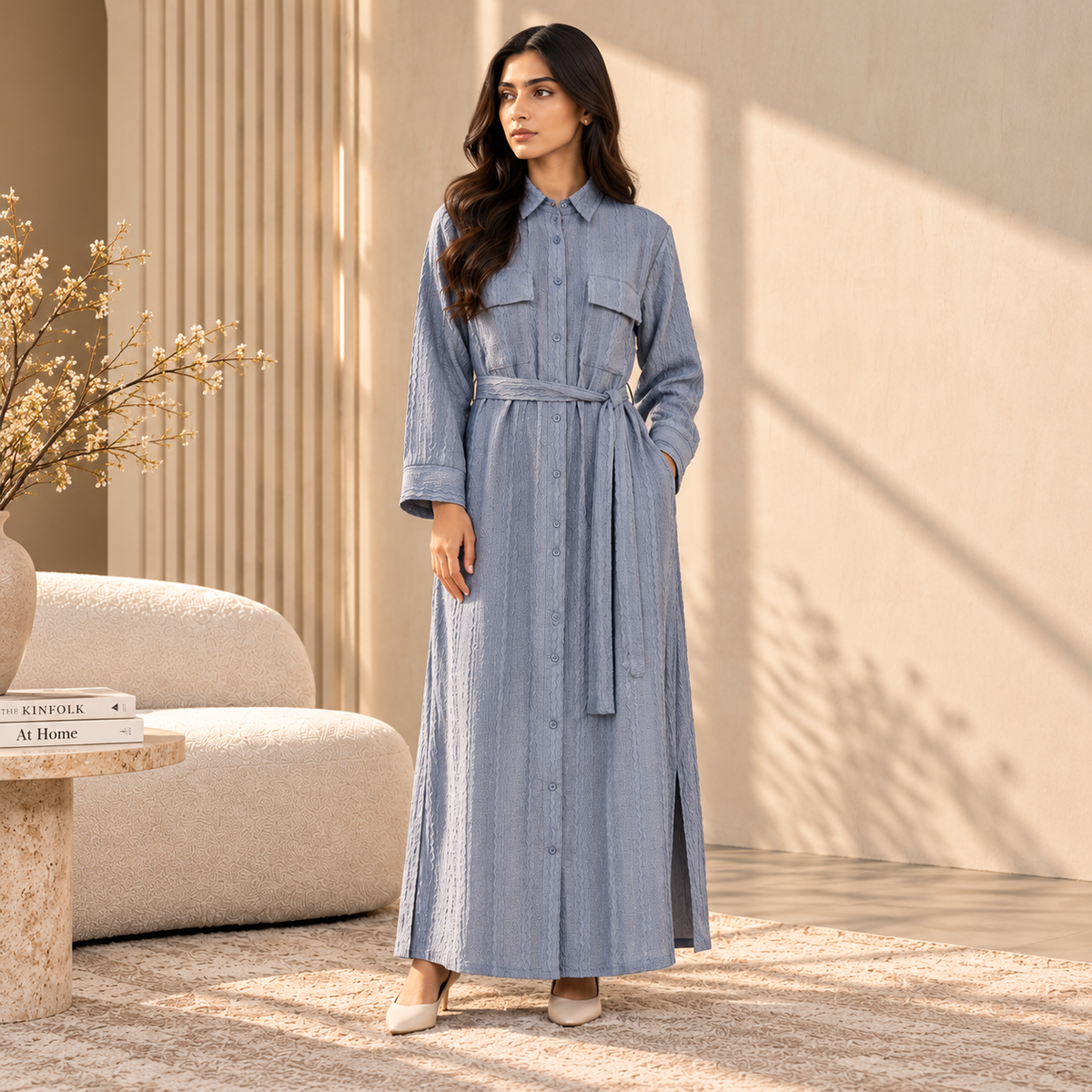 Women's Long Dress Indigo