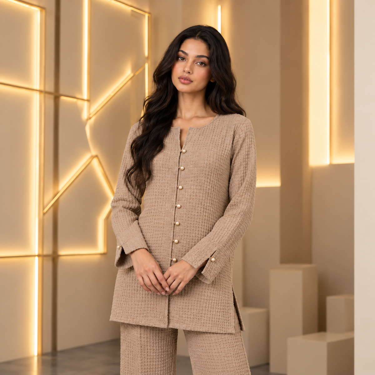 Women's winter Co-ord set Ivory