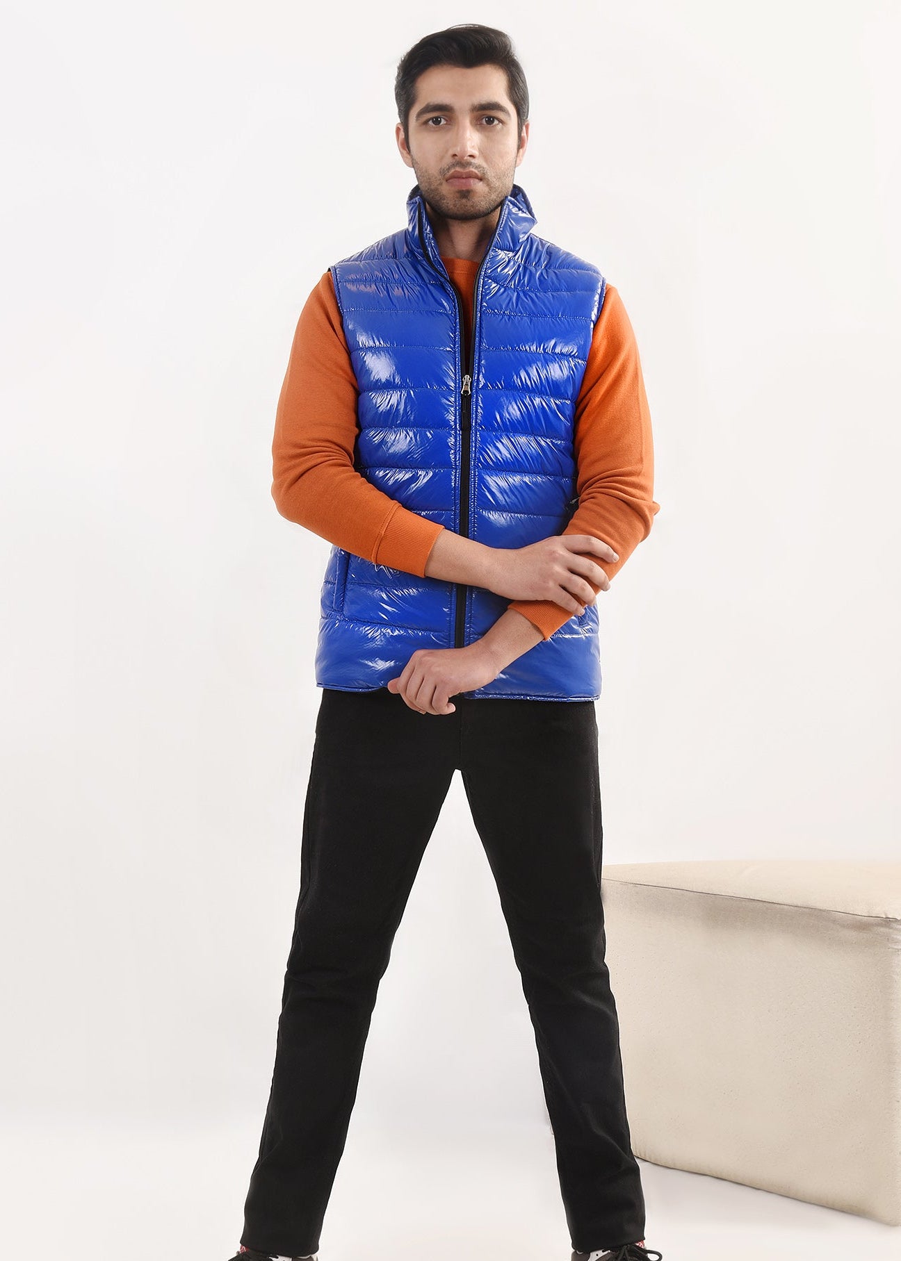 Picture of GTS-6250 FASHION JACKET SLV LESS BLUE - Chenone Official - Online Shopping