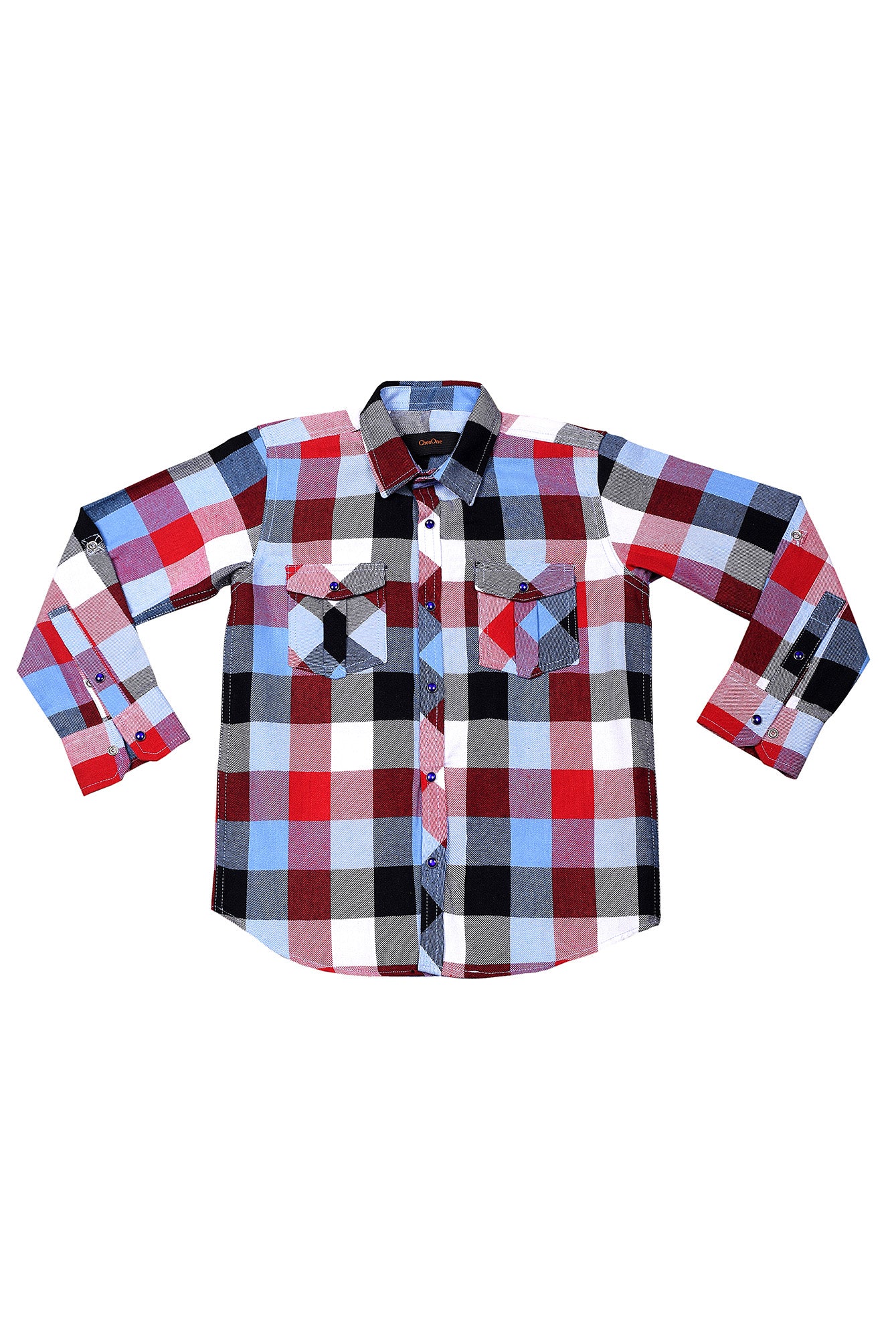 KDS-B-13139 SHIRT CASUAL RED CHECK