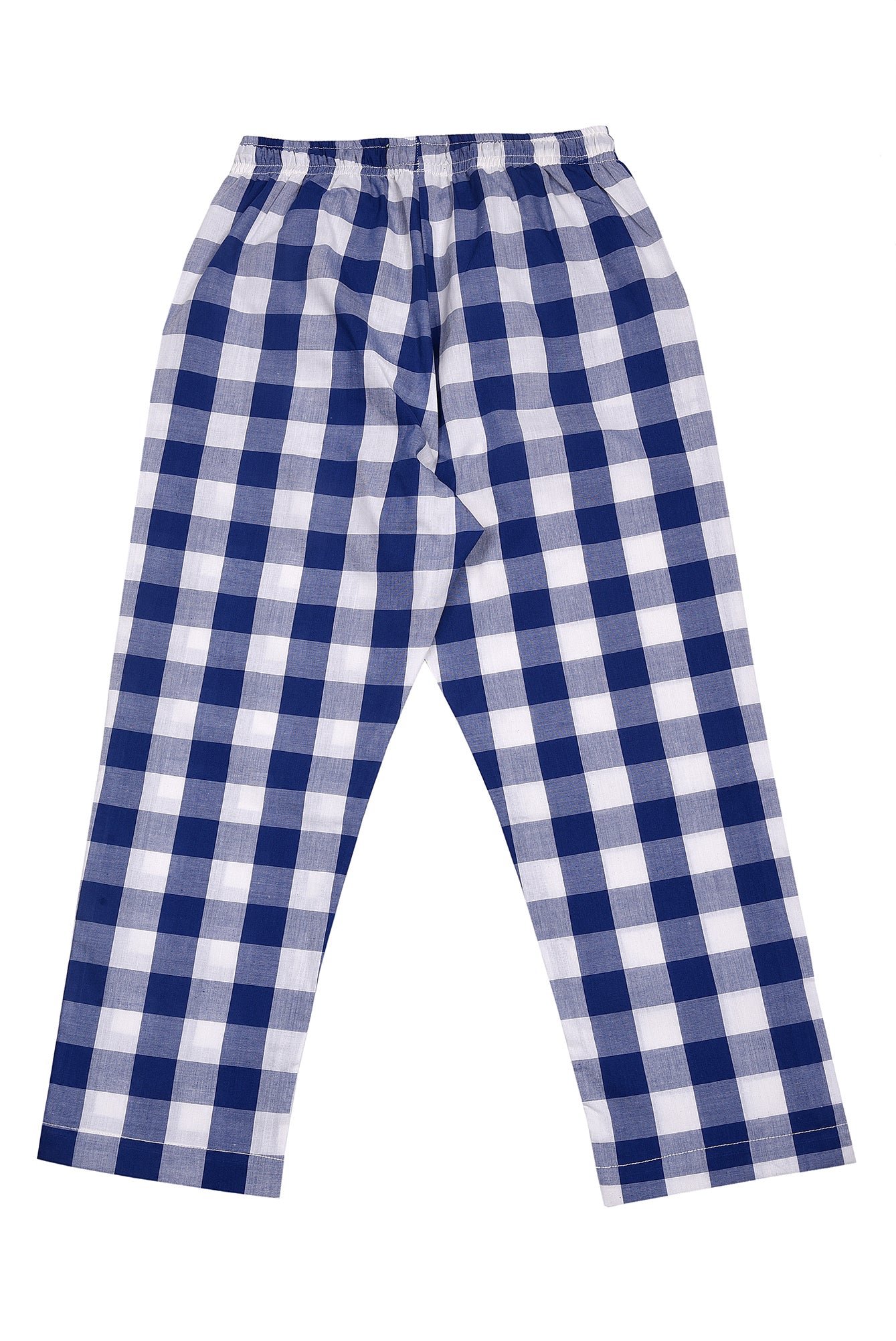 KDS-B-13161 PULL ON TROUSER BLUE CHECK
