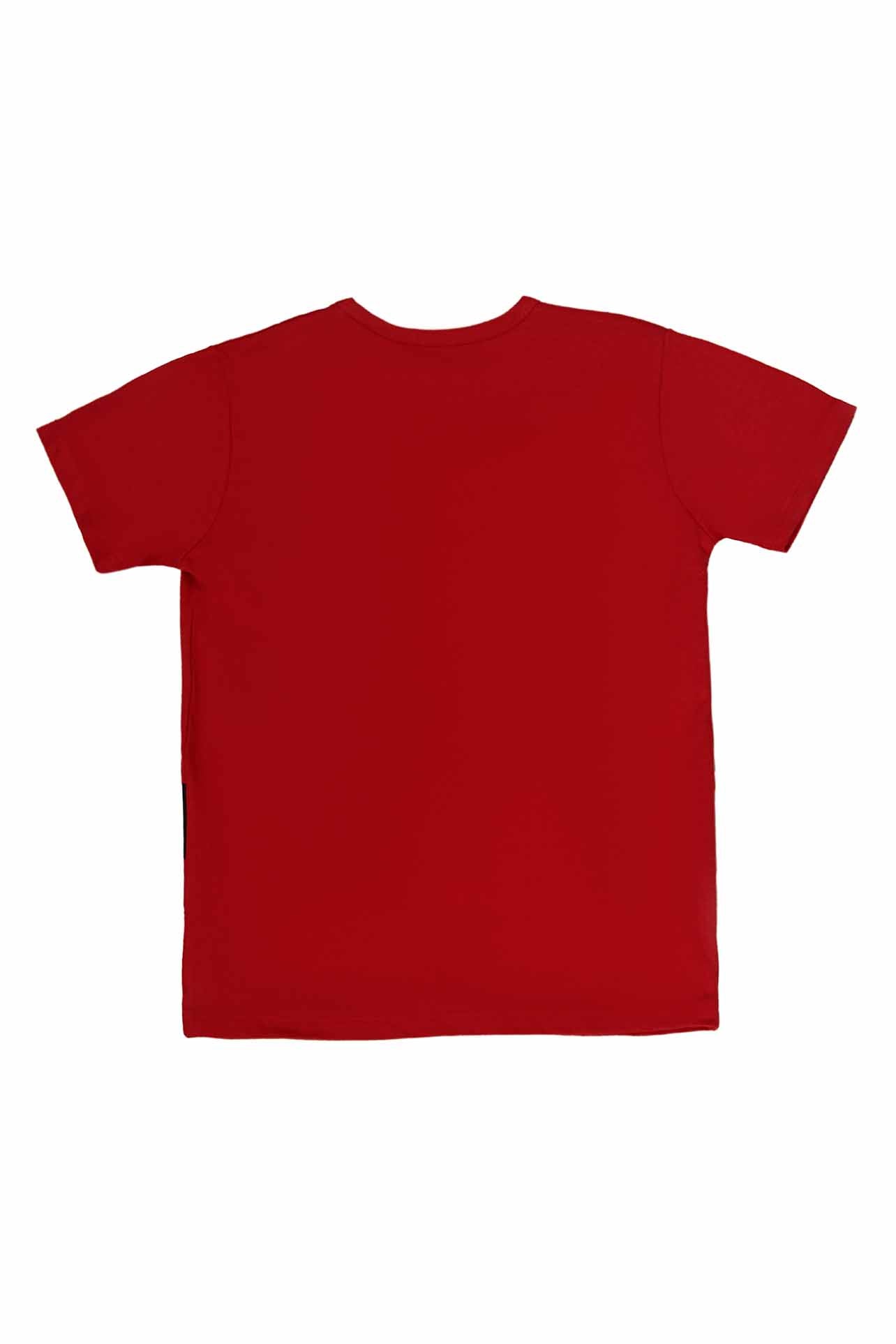 ROUND NECK T-SHIRT RED KDS-BC-12560