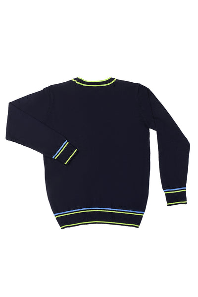 KDS-BC-12586 SWEATER F/SLV NAVY