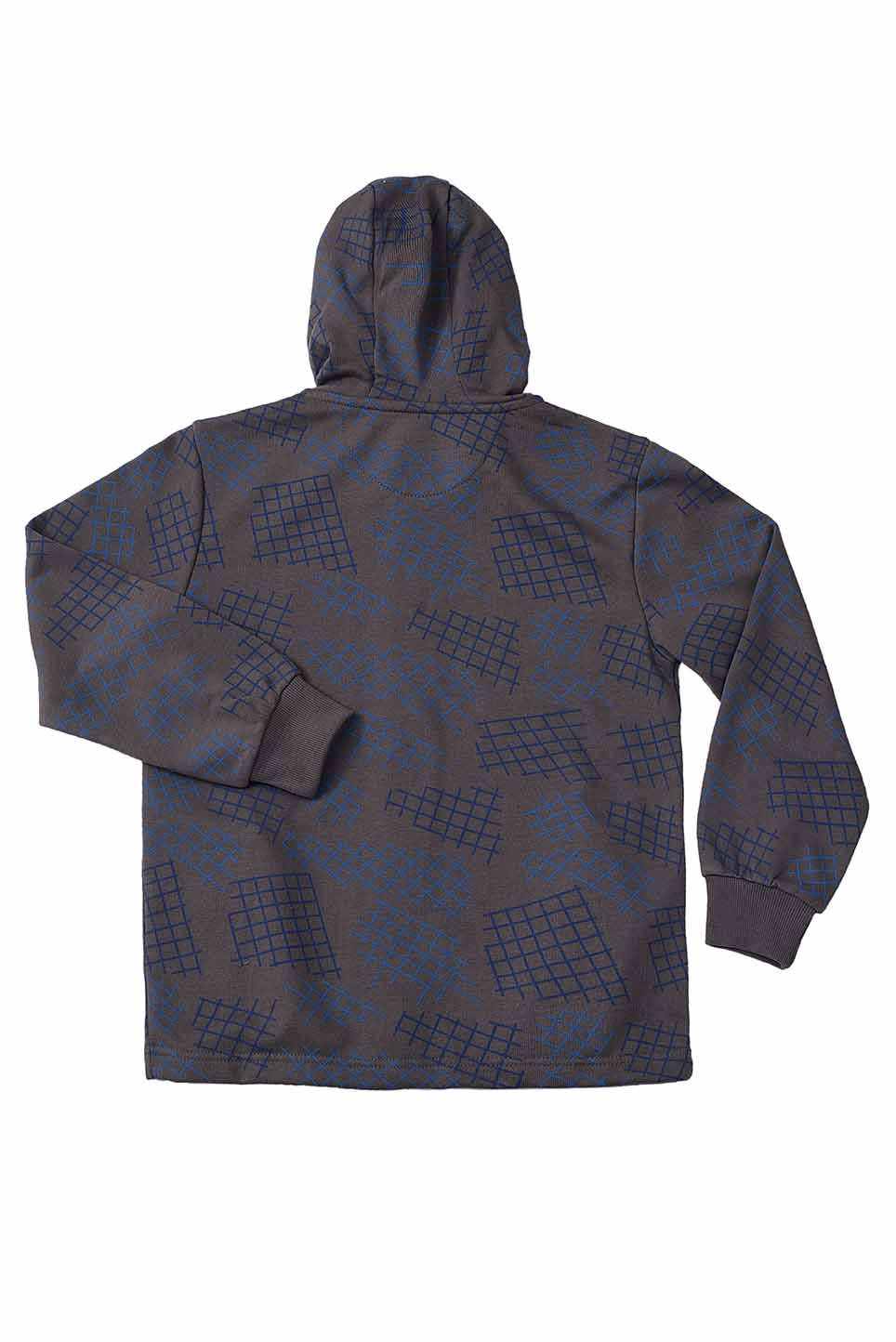 KDS-BC-12740 HOODED PULL OVER W/PTD GREY