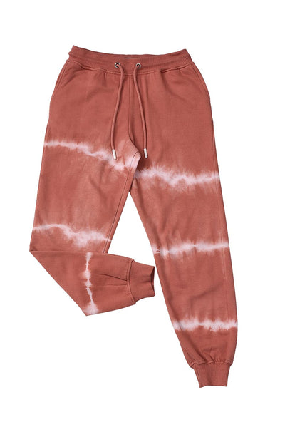 KDS-BC-12759 PULL ON TROUSER DUSTY ROSE TIE&DYE