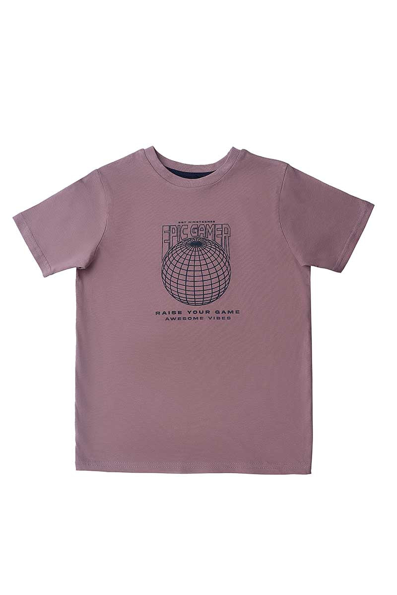 ROUND NECK T-SHIRT L/PINK KDS-BC-12979