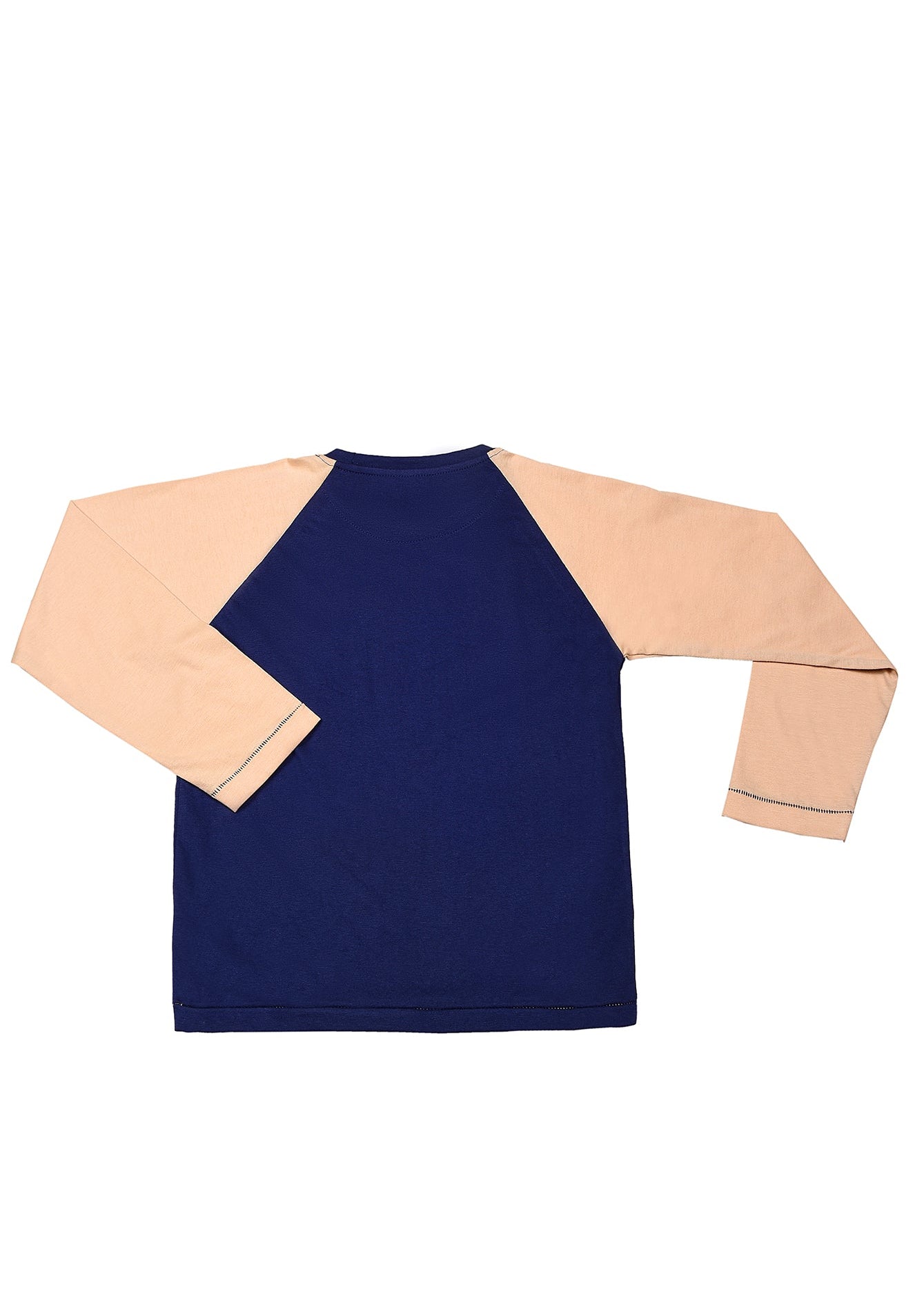 Picture of KDS-BC-13149 T-SHIRT F/SLV BLUE/BEIGE - Chenone Official - Online Shopping