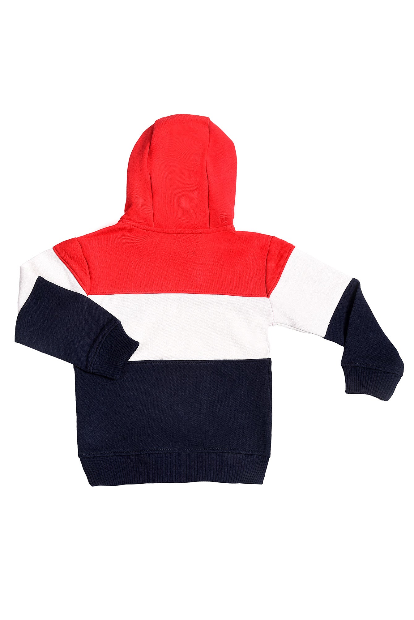KDS-BC-13159 PULL OVER HOODIE RED STRIPES