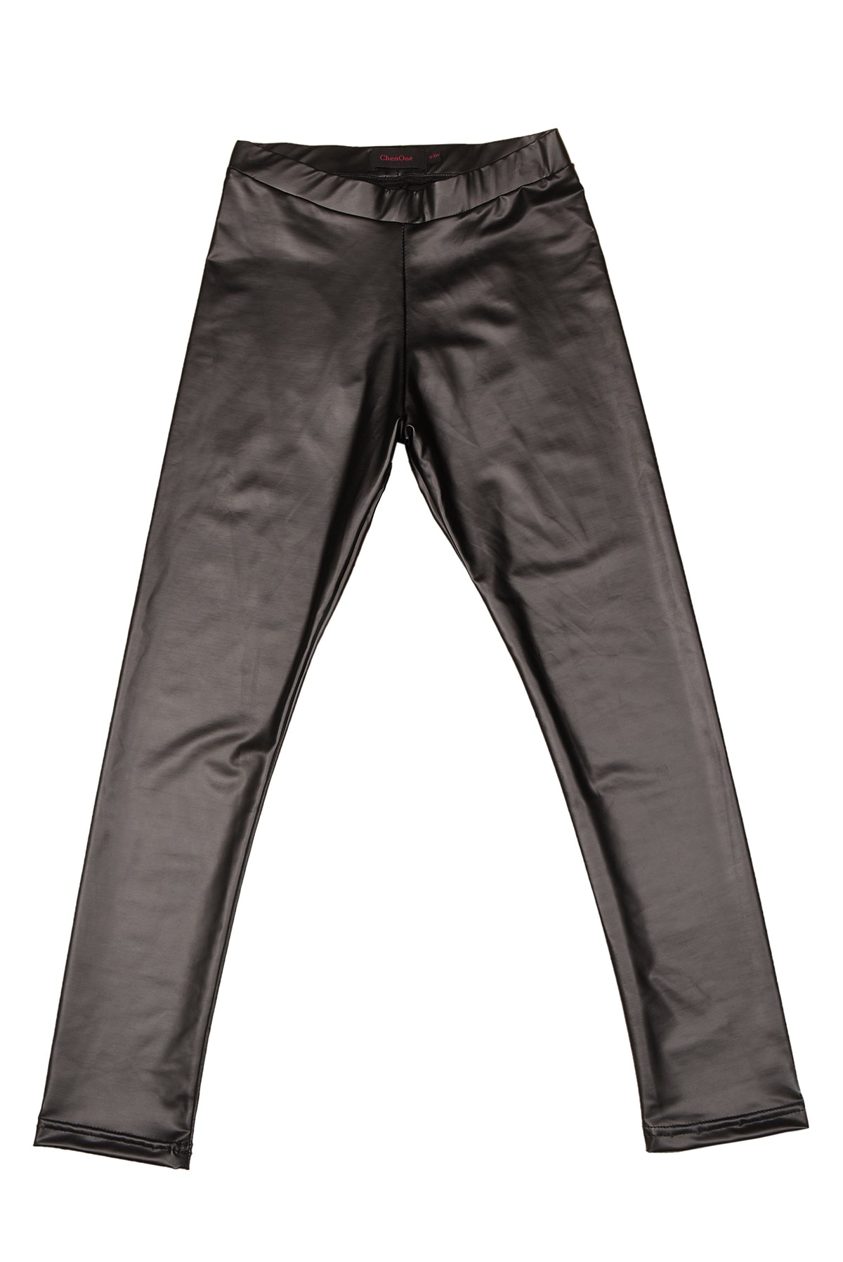 Girls' black jegging with elastic waistband and slim leg, kids jeans-style pants