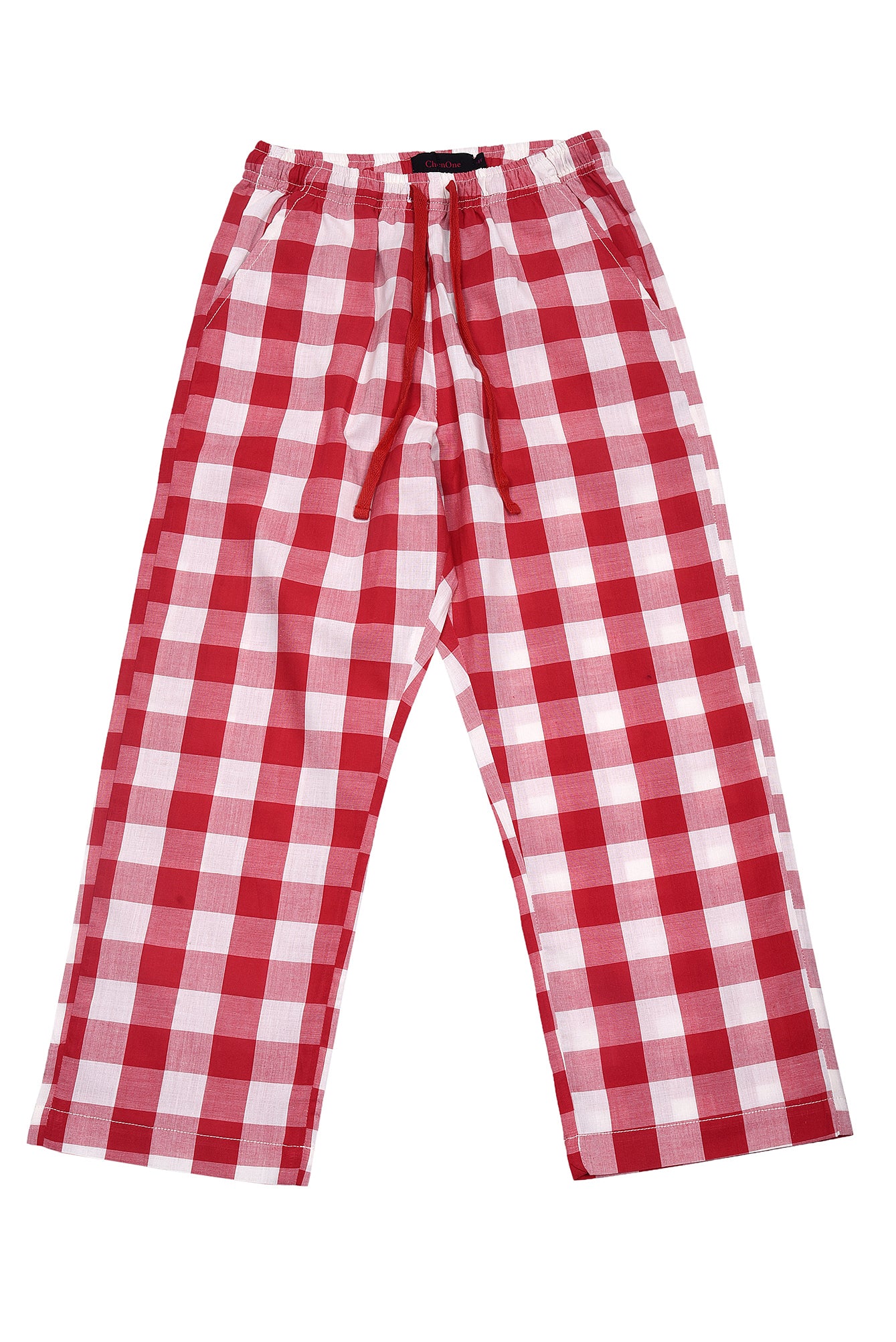 KDS-G-13160 PULL ON TROUSER RED CHECK
