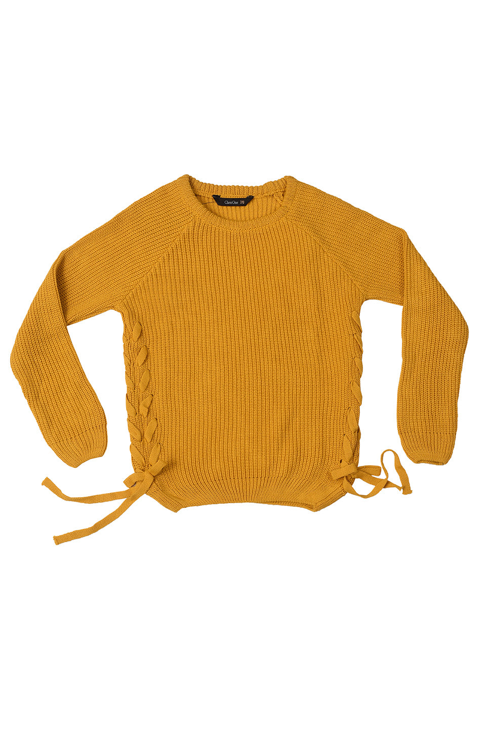 KDS-GC-12575 SWEATER F/SLV YELLOW