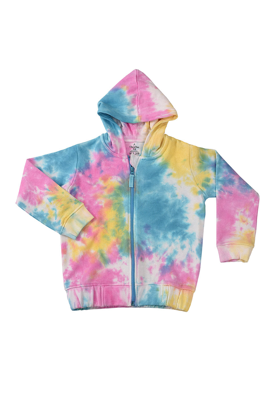 KDS-GC-12622 HOODED PULL OVER BLUE TIE&DYE