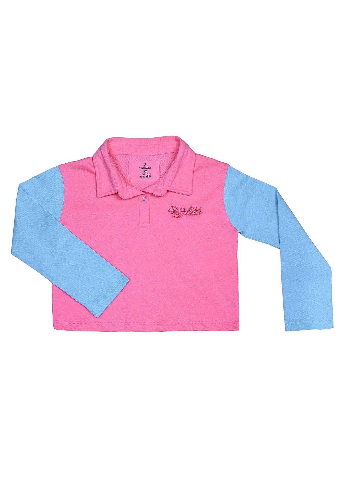 Picture of KDS-GC-13085 SWEAT SHIRT PINK/AQUA BLUE - Chenone Official - Online Shopping