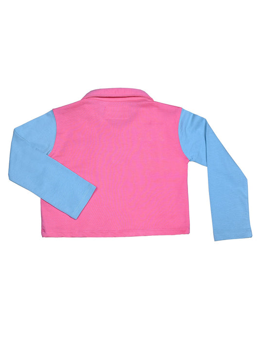 Picture of KDS-GC-13085 SWEAT SHIRT PINK/AQUA BLUE - Chenone Official - Online Shopping