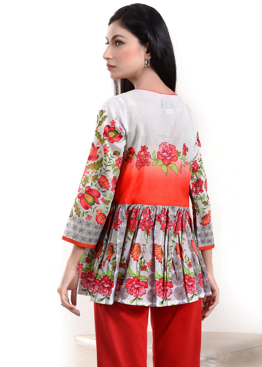 Picture of COTTON LAWN PEPLUM GREY LDS-6506 - Chenone Official - Online Shopping