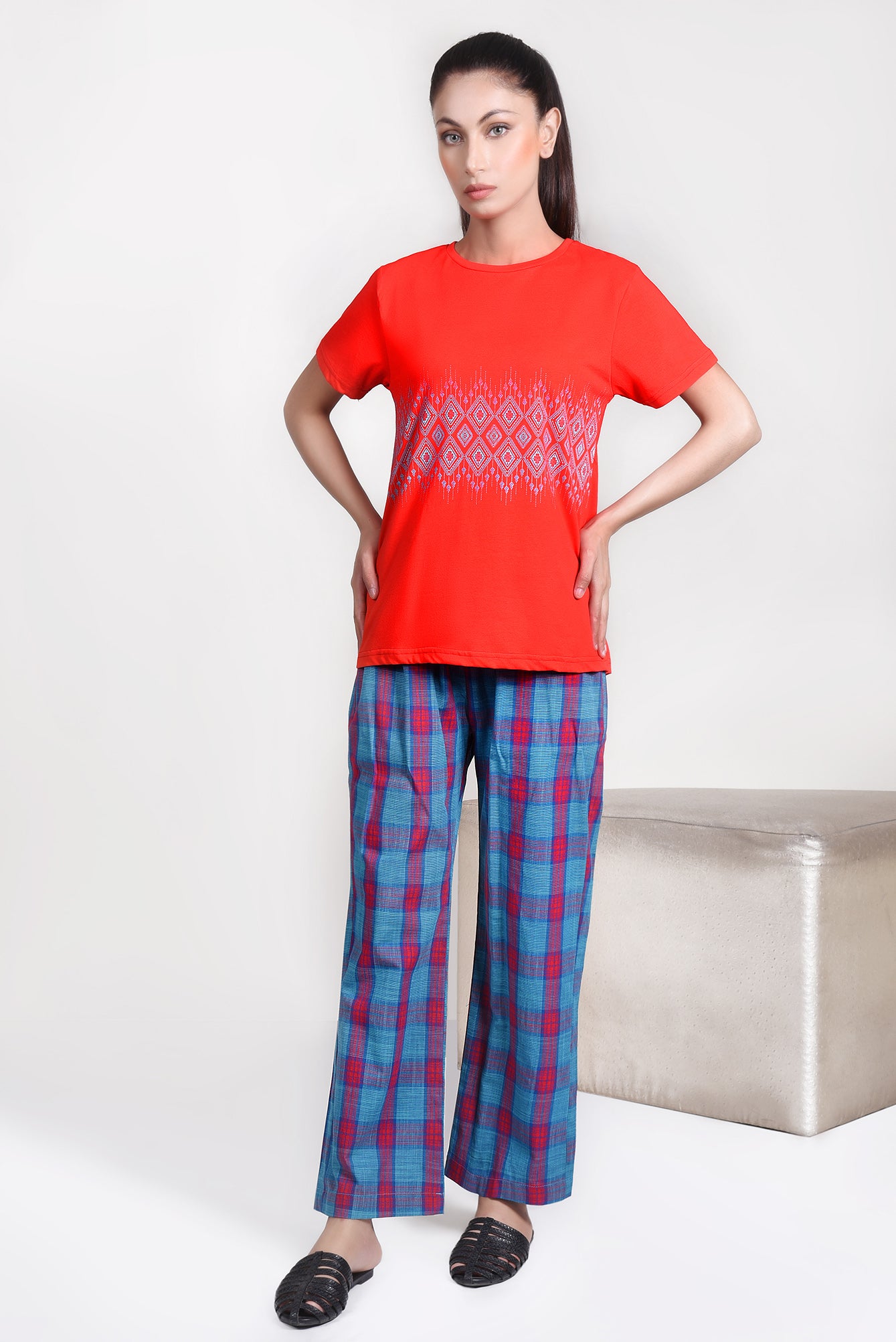 NIGHT SUIT RED LDS-A1635