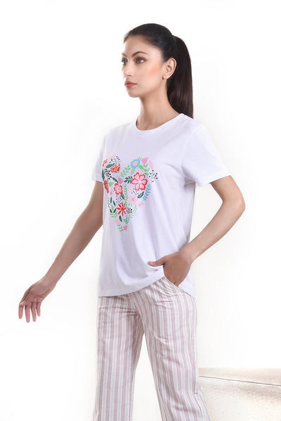 FRONT PRINTING T-SHIRT LDS-A1643