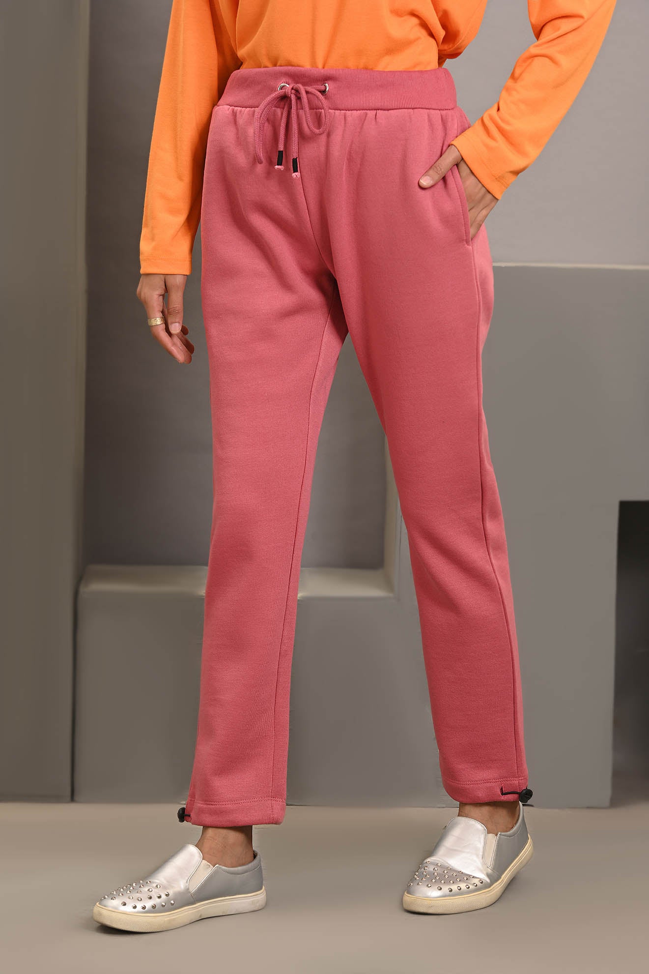 LT-A1553 PULL ON TROUSER DUSTY ROSE
