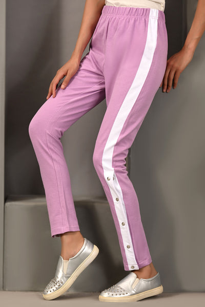 LT-A-1557 PULL ON TROUSER OFF LILAC