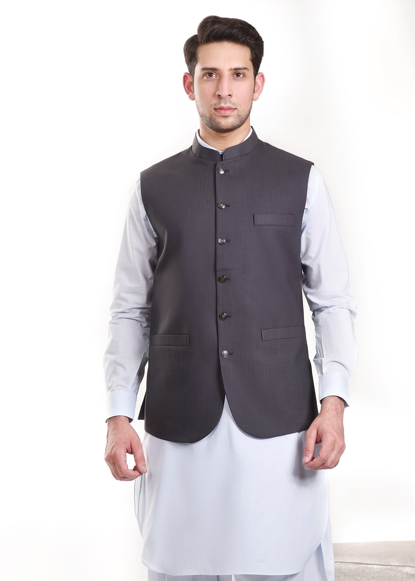 Picture of GTS-6244 WAIST COAT GREY - Chenone Official - Online Shopping