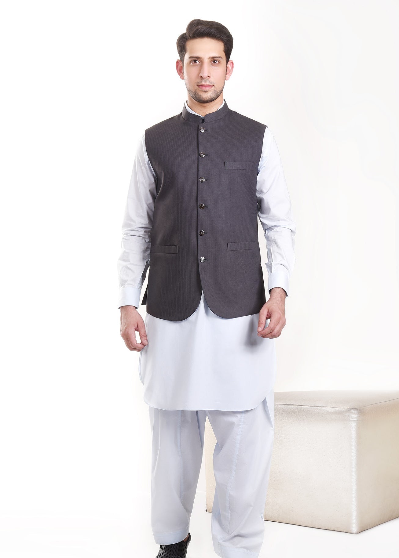 Picture of GTS-6244 WAIST COAT GREY - Chenone Official - Online Shopping